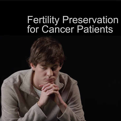 young man contemplating fertility preservation options for cancer