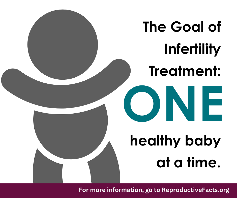 The goal of infertility treatment: one healthy baby at a time