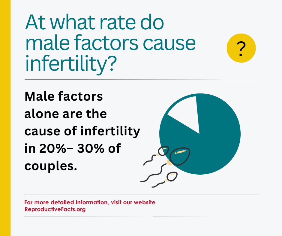 Male factor infertility rate 